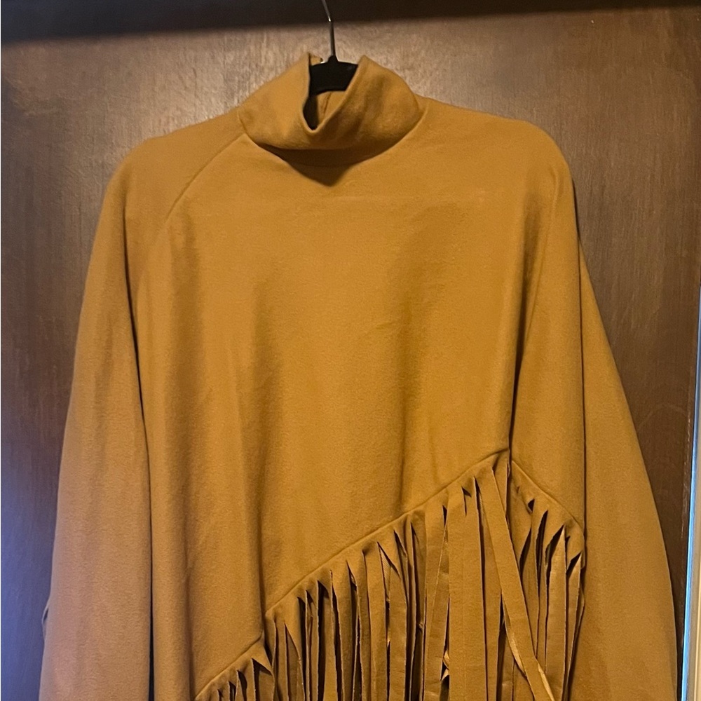 Fringed Tan Women's Jacket